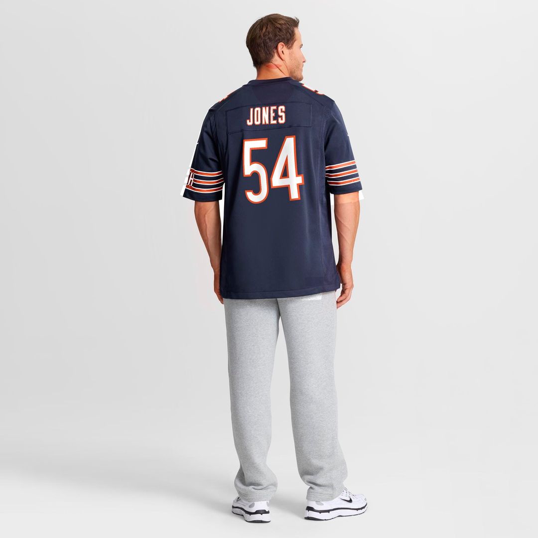 Logan Jones Chicago Bears Nike Team Game Jersey - Navy