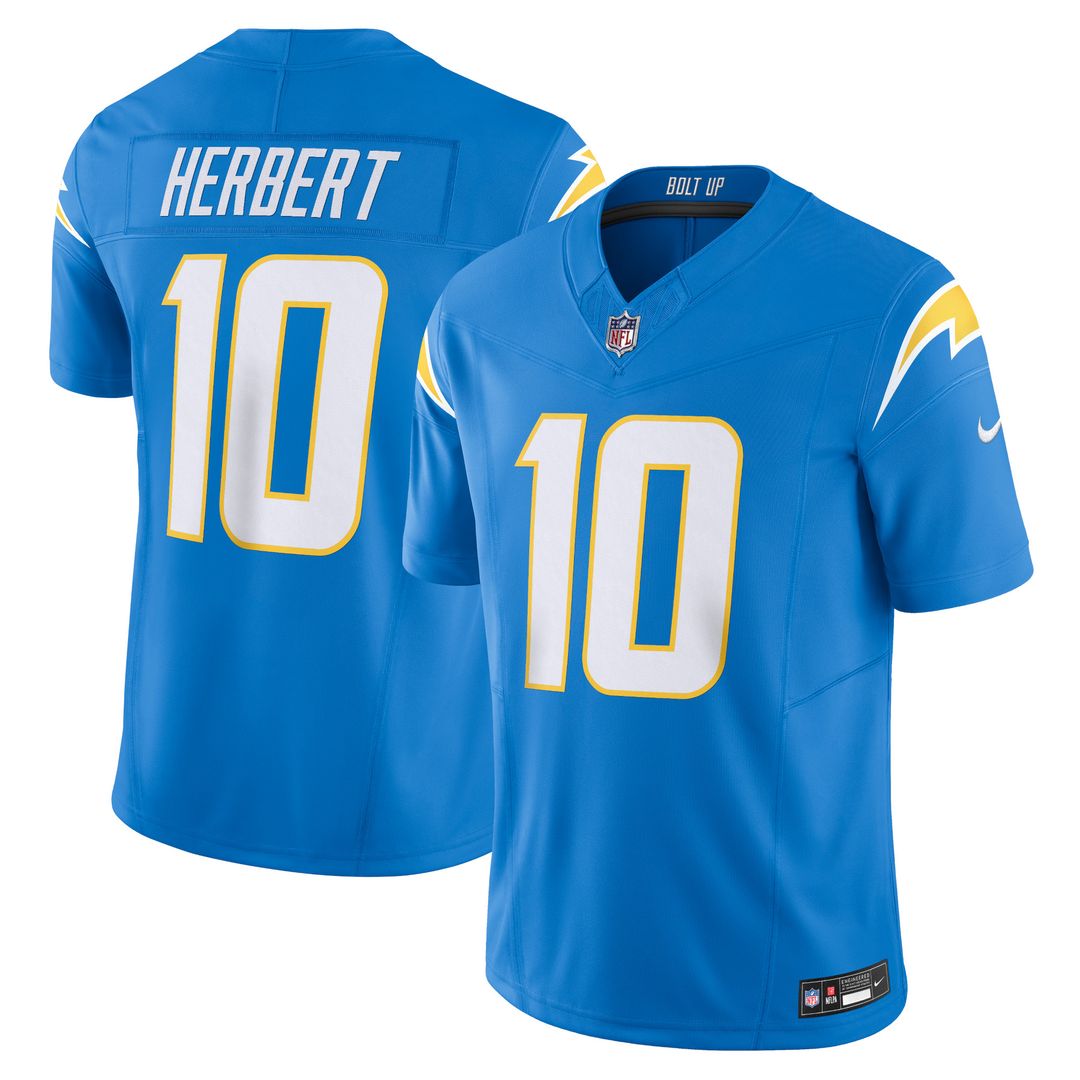 Justin Herbert Los Angeles Chargers Nike Vapor F.U.S.E. Limited Jersey - White