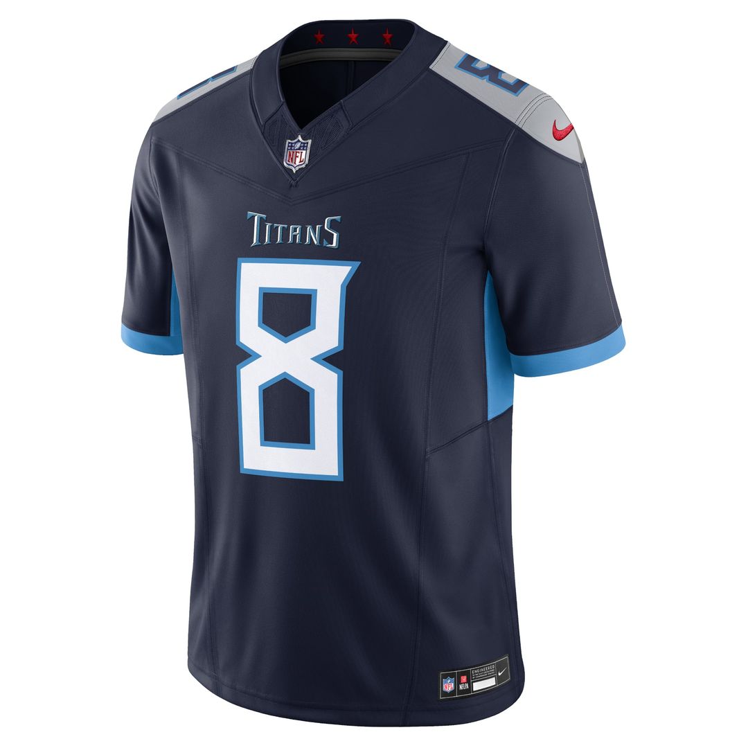 Will Levis Tennessee Titans Alternate Oilers Throwback Vapor F.U.S.E. Limited Jersey - Light Blue