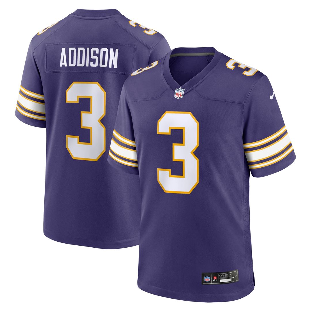 Jordan Addison Minnesota Vikings Nike Away Game Jersey - White