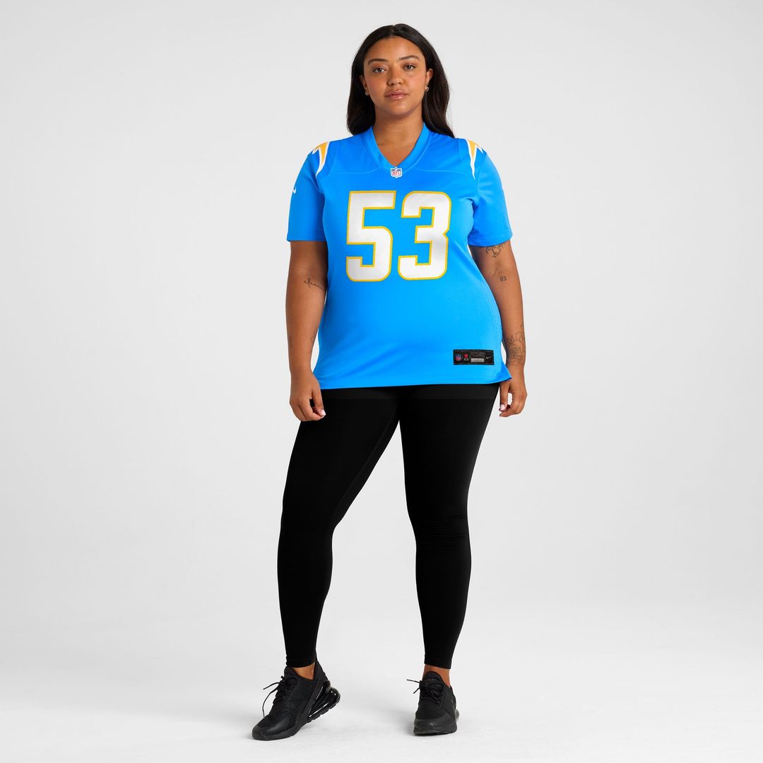 Del'Shawn Phillips Los Angeles Chargers Nike Women's Team Game Jersey -  Powder Blue