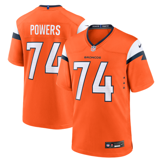 Ben Powers Denver Broncos Nike Team Game Jersey -  Orange