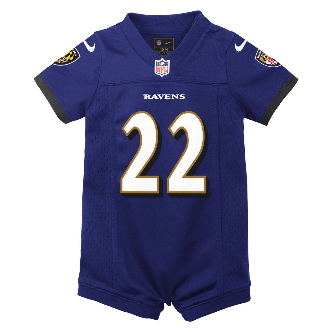 Derrick Henry Baltimore Ravens Nike Newborn & Infant Game Romper Jersey - Purple