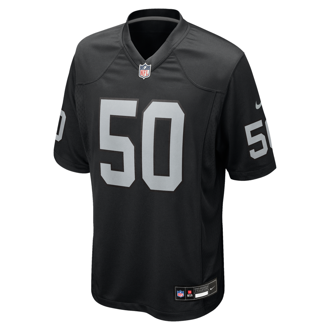 Segun Olubi Las Vegas Raiders Nike Team Game Jersey -  Black