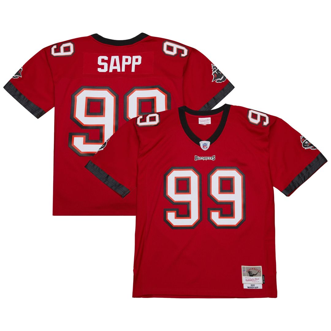 Warren Sapp Tampa Bay Buccaneers Mitchell & Ness 1995 Legacy Replica Jersey - Orange