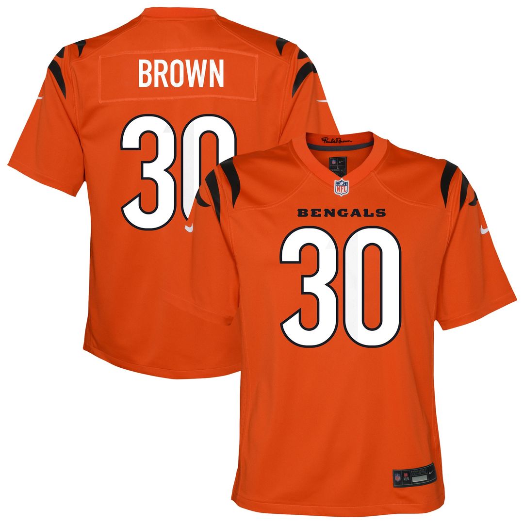 Chase Brown Cincinnati Bengals Nike Youth Youth - Orange