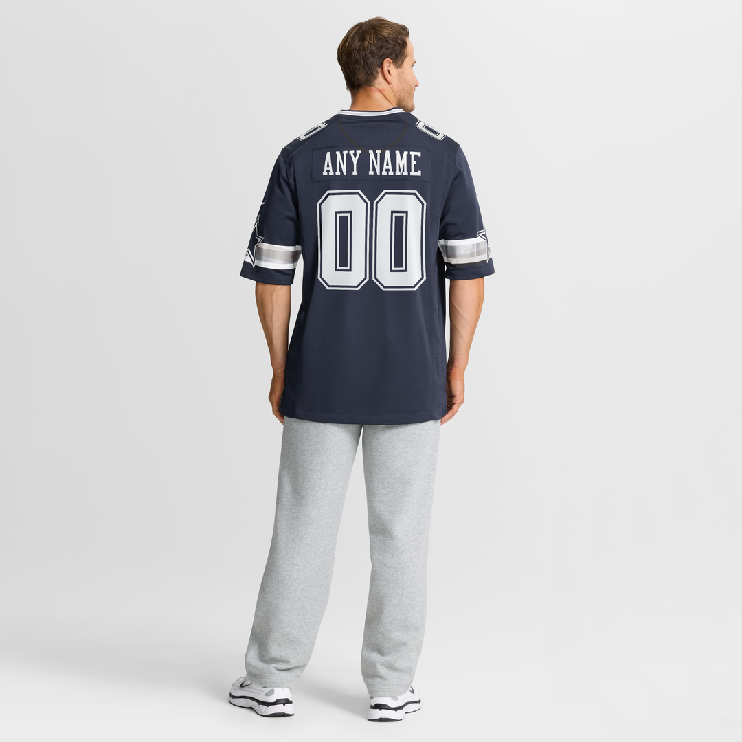 Dallas Cowboys Nike Custom Game Jersey - Navy