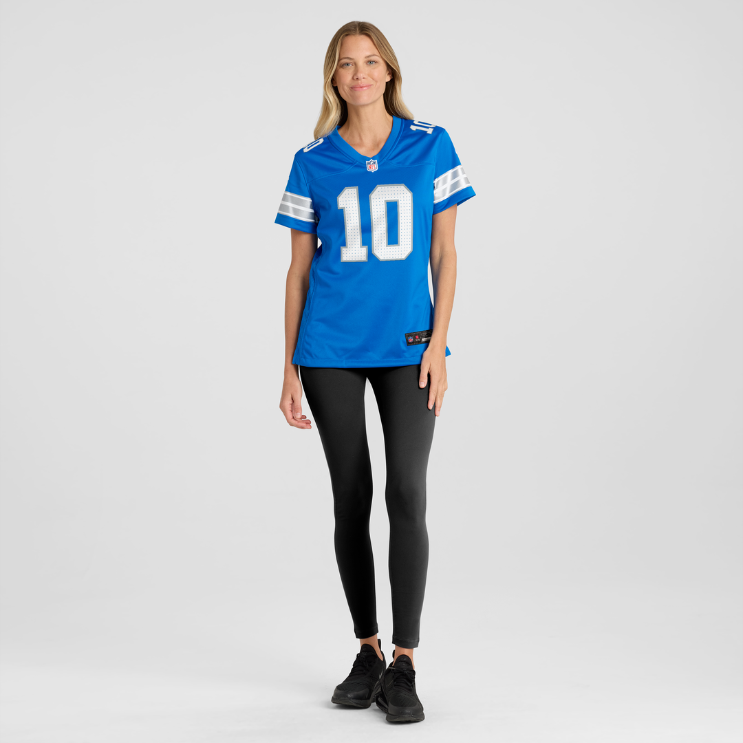 Isiah Pacheco Detroit Lions Nike Women's Team Game Jersey -  Blue