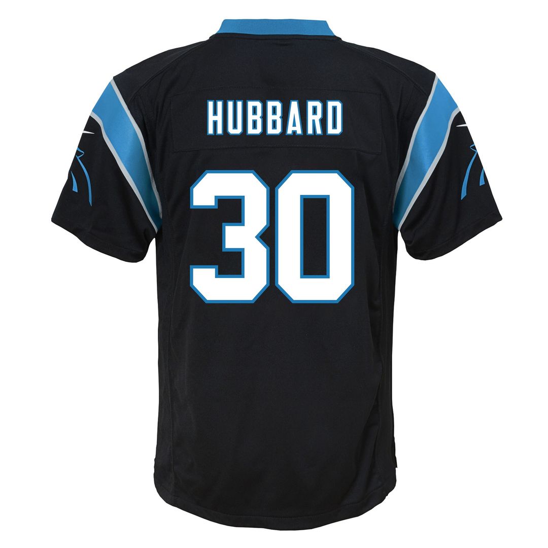 Chuba Hubbard Carolina Panthers Nike Youth Team Game Jersey - Black
