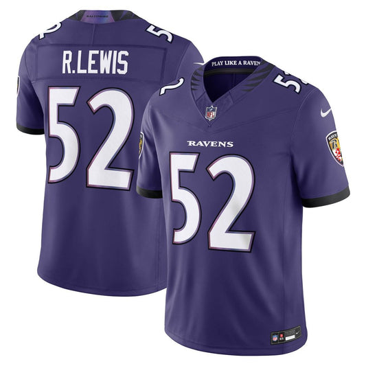 Ray Lewis Baltimore Ravens Vapor F.U.S.E. Stitched Retired Limited Jersey - Purple