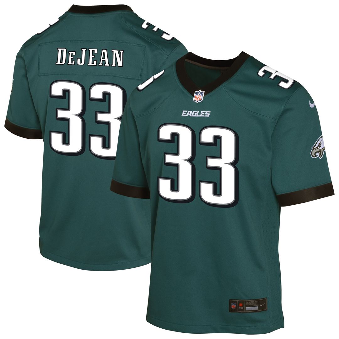 Cooper DeJean Philadelphia Eagles Nike Youth Alternate Game Jersey - Kelly Green