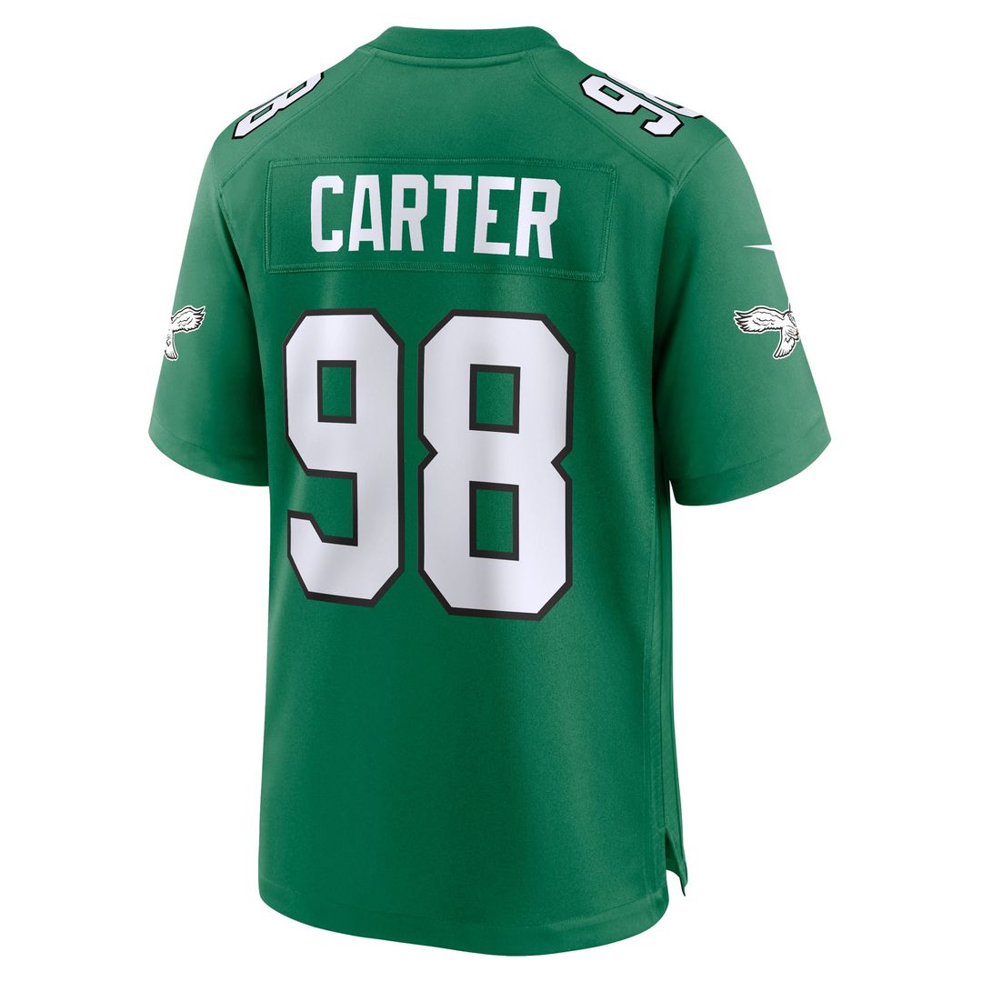 Jalen Carter Philadelphia Eagles Team Game Jersey - Midnight Green
