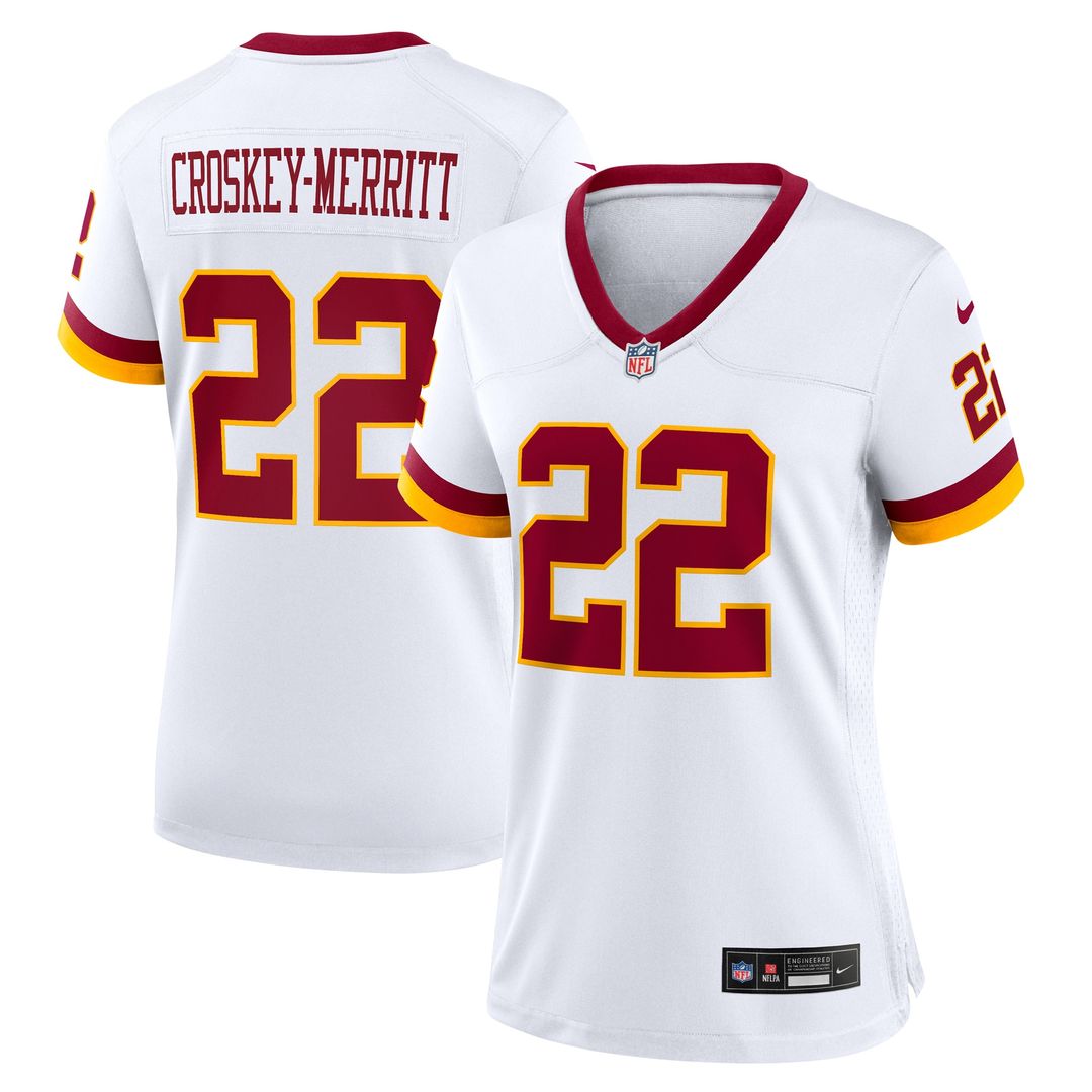 Jacory Croskey-Merritt Washington Commanders Nike Women's Hail Raiser Alternate Game Jersey - Black
