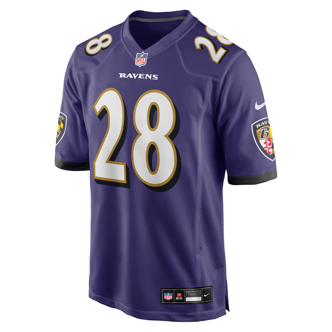 Taven Bryan Baltimore Ravens Nike Team Game Jersey -  Purple