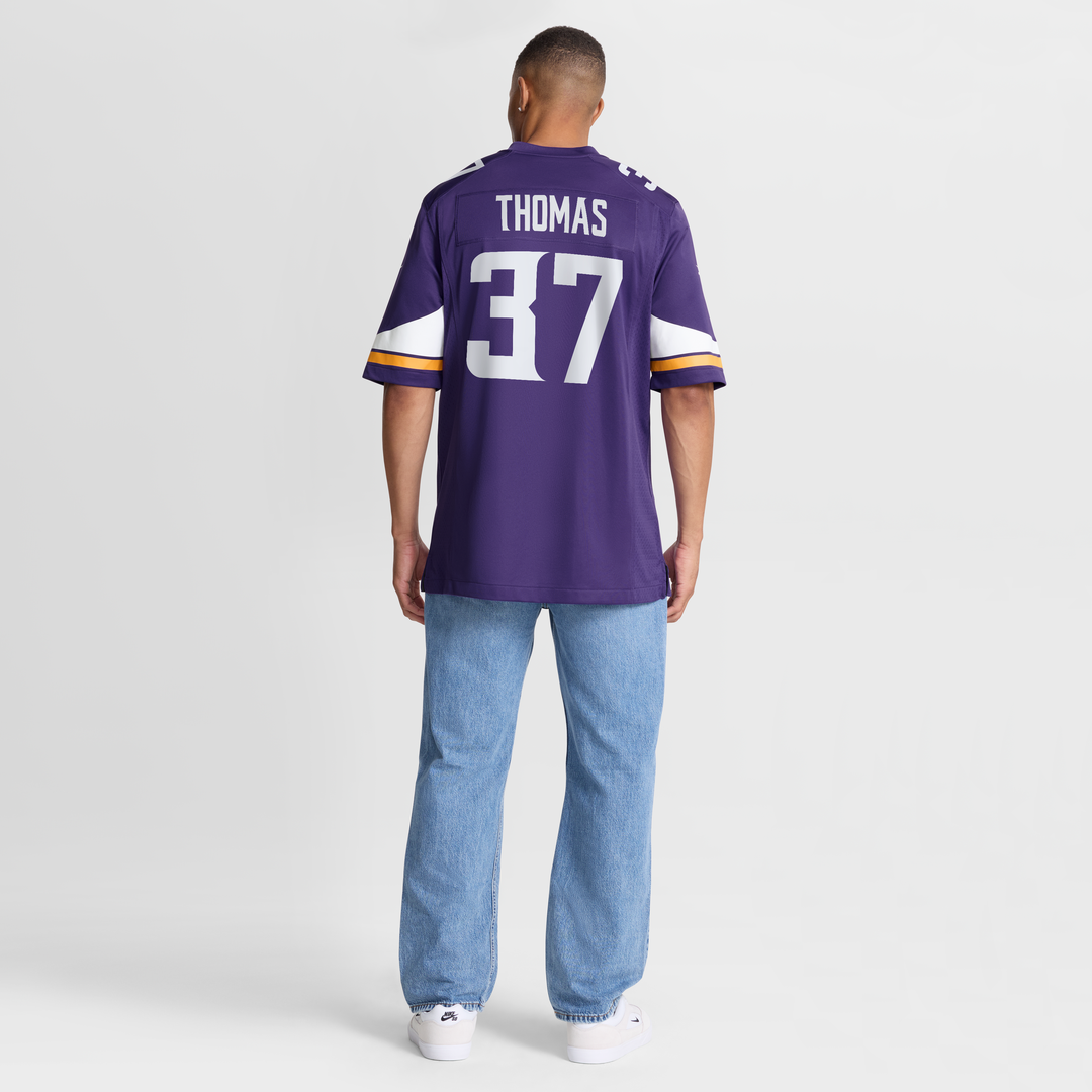 Tavierre Thomas Minnesota Vikings Nike Team Game Jersey -  Purple