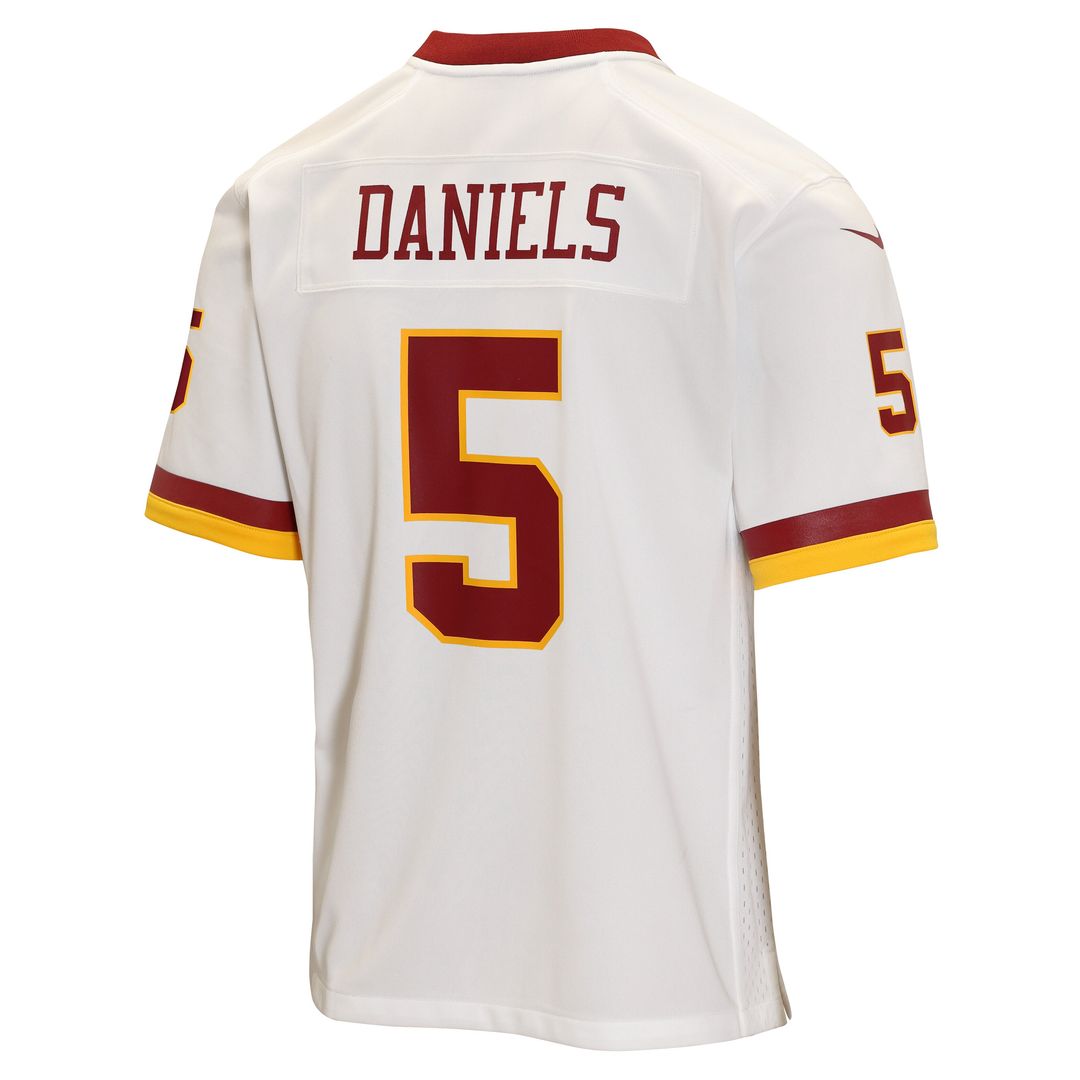 Jayden Daniels Washington Commanders Nike Youth Game Jersey - White