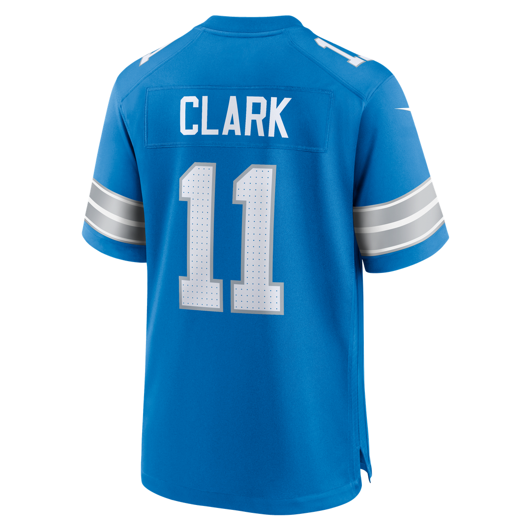 Damone Clark Detroit Lions Nike Team Game Jersey -  Blue