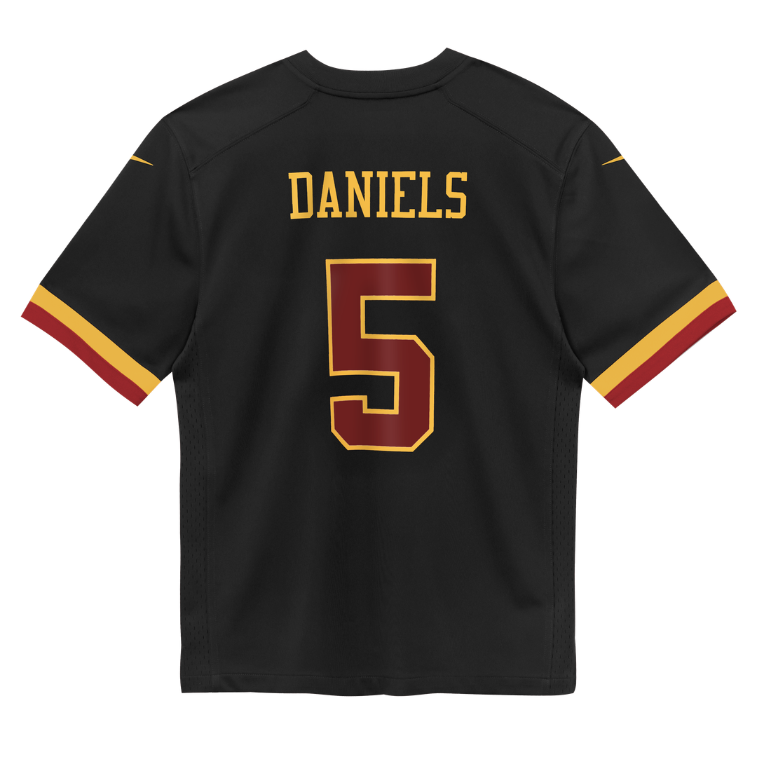 Jayden Daniels Washington Commanders Nike Preschool Alternate Game Jersey - Black