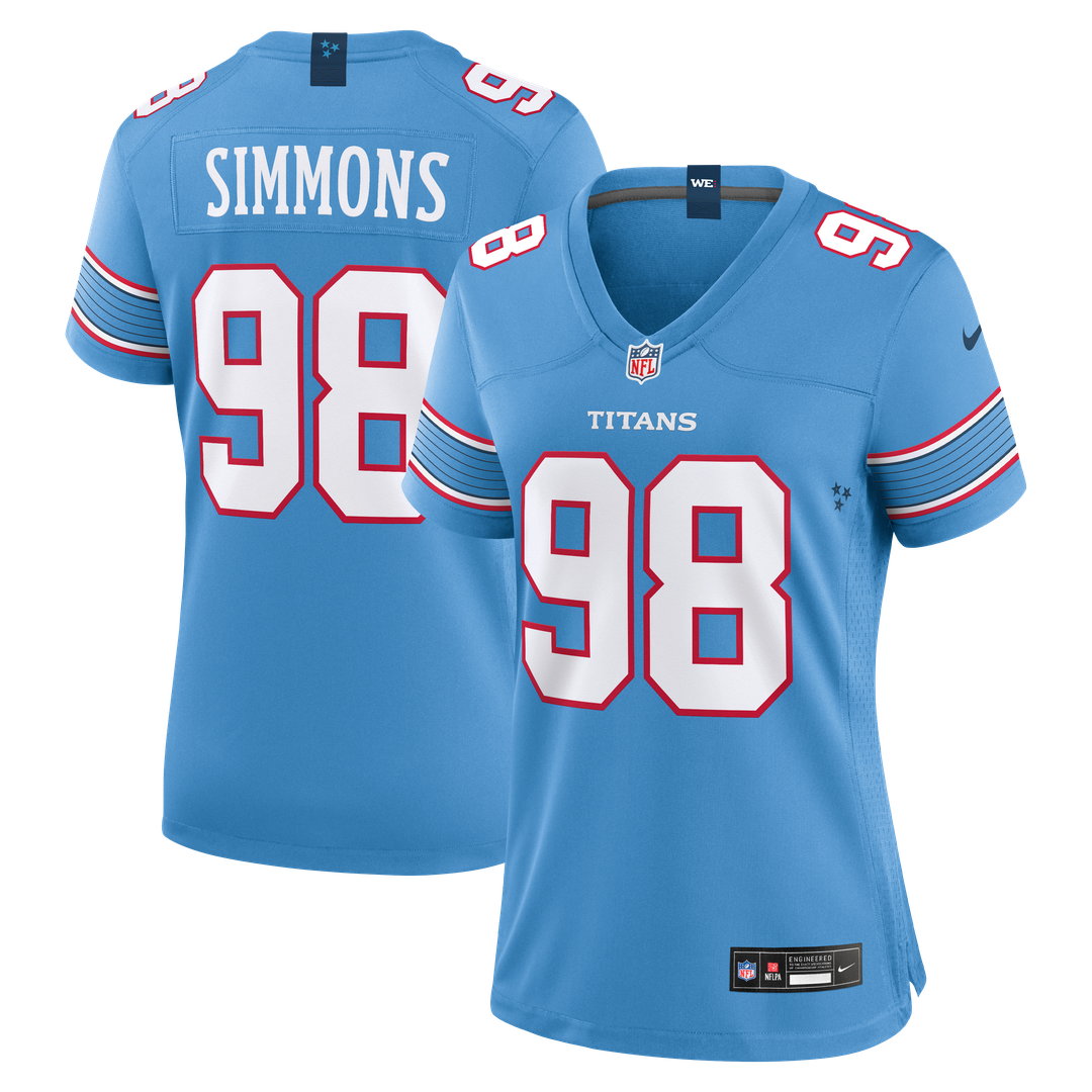 Jeffery Simmons Tennessee Titans Nike Women's Game Jersey - White