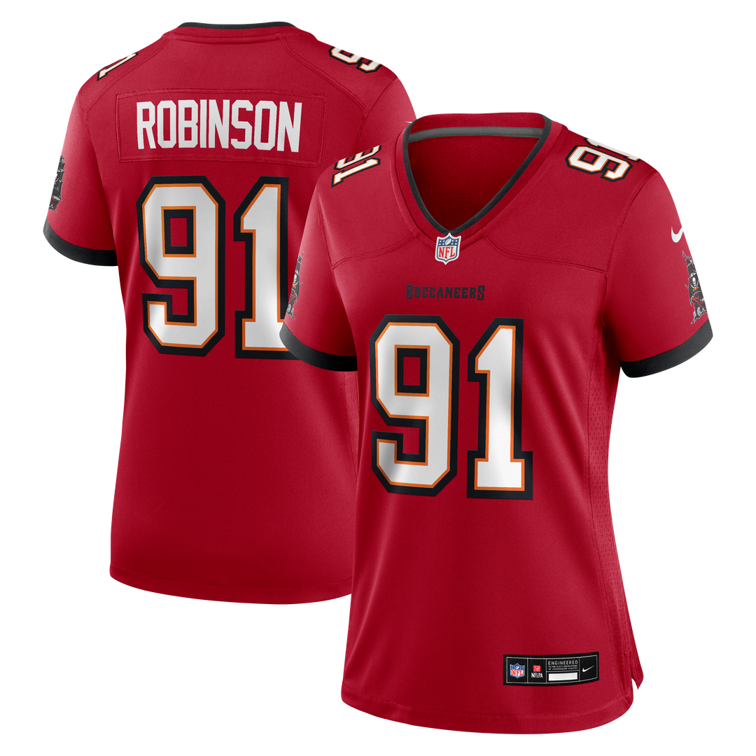 A'Shawn Robinson Tampa Bay Buccaneers Nike Women's Team Game Jersey - Red