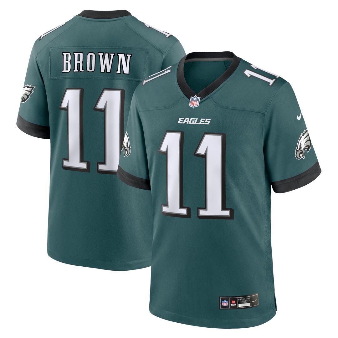 A.J. Brown Philadelphia Eagles Nike Alternate Game Player Jersey - Kelly Green