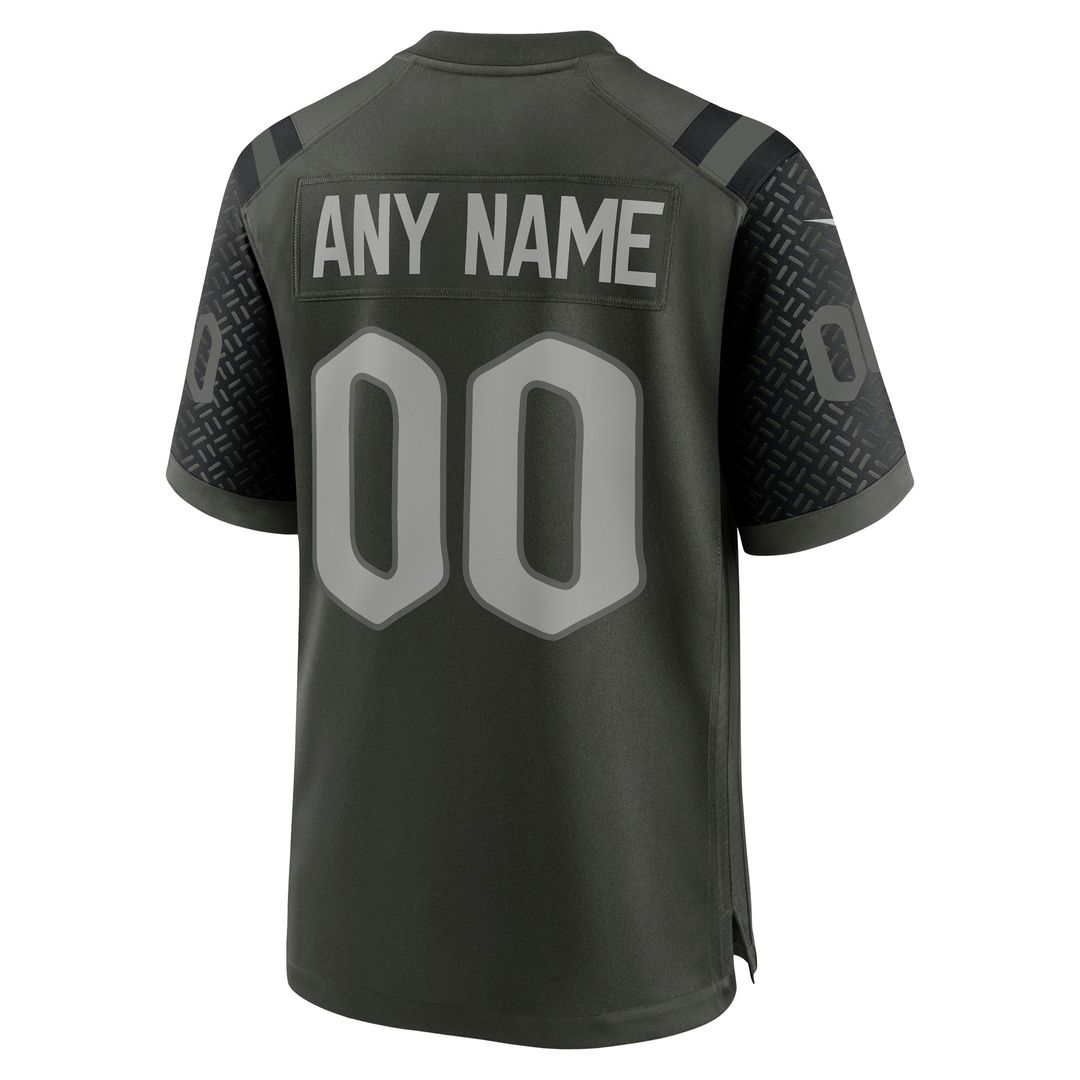 New York Jets Nike 2025 Rivalries Collection Custom Game Jersey - Gotham Green