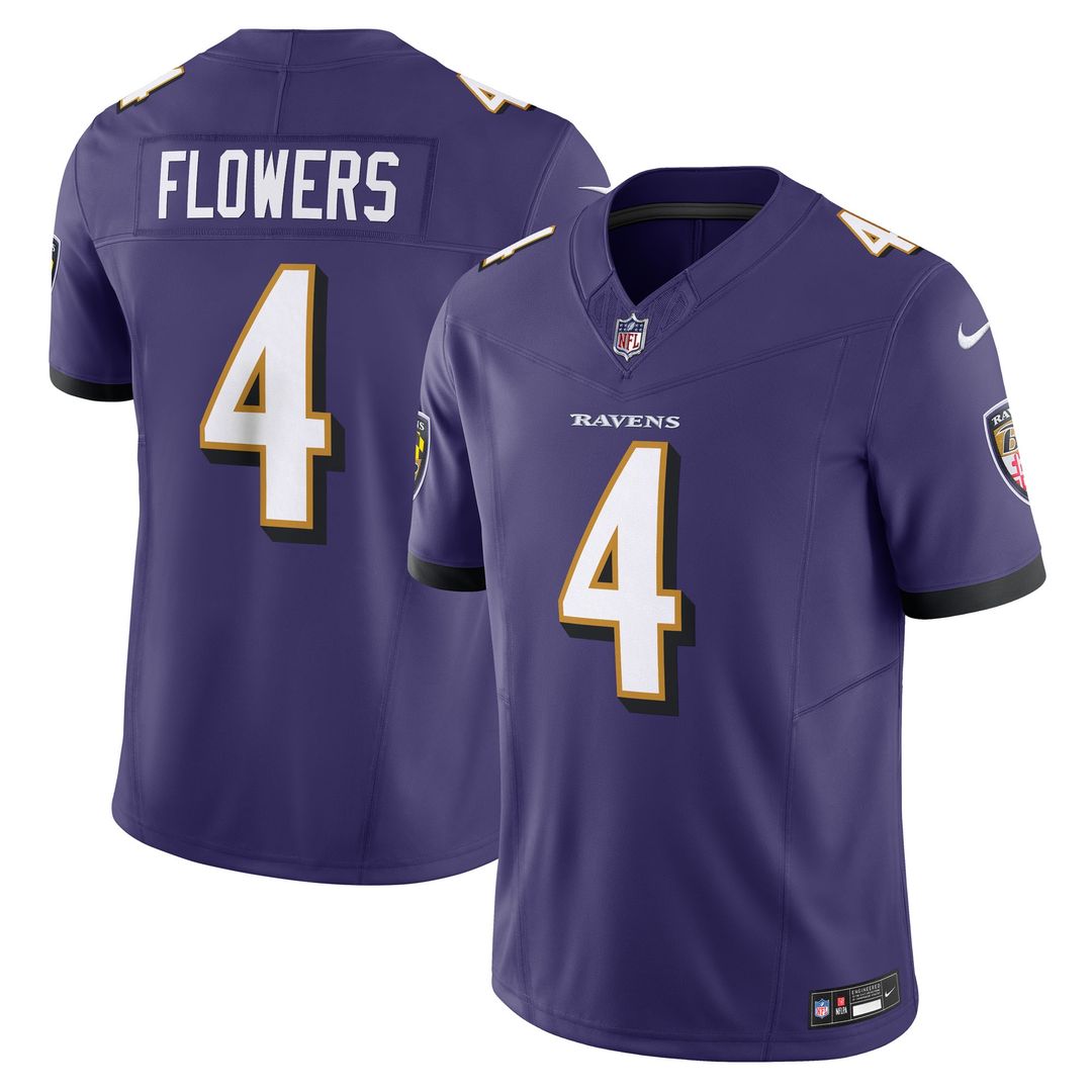 Zay Flowers Baltimore Ravens Nike Alternate Vapor F.U.S.E. Limited Jersey - Black
