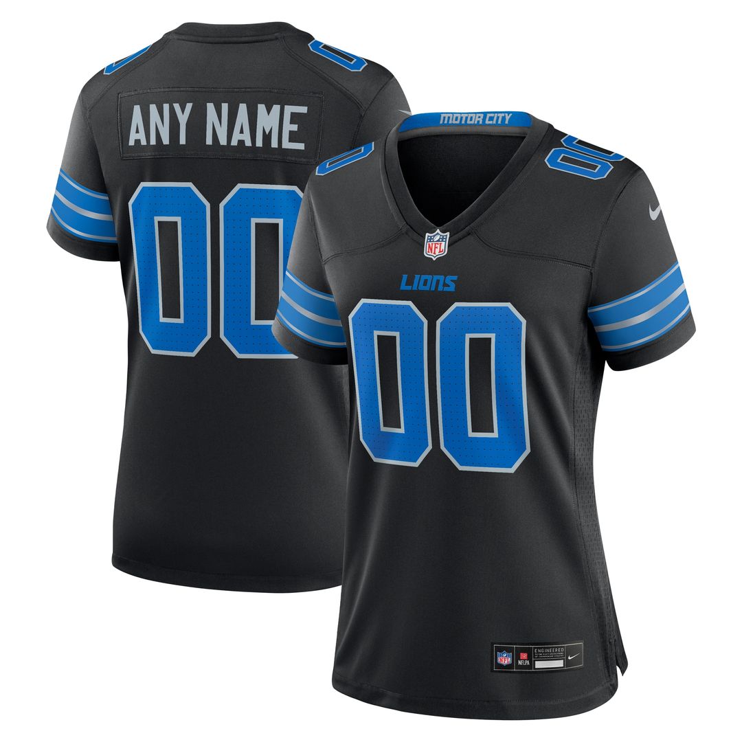Detroit Lions Nike Women's Alternate Custom Game Jersey - Blue
