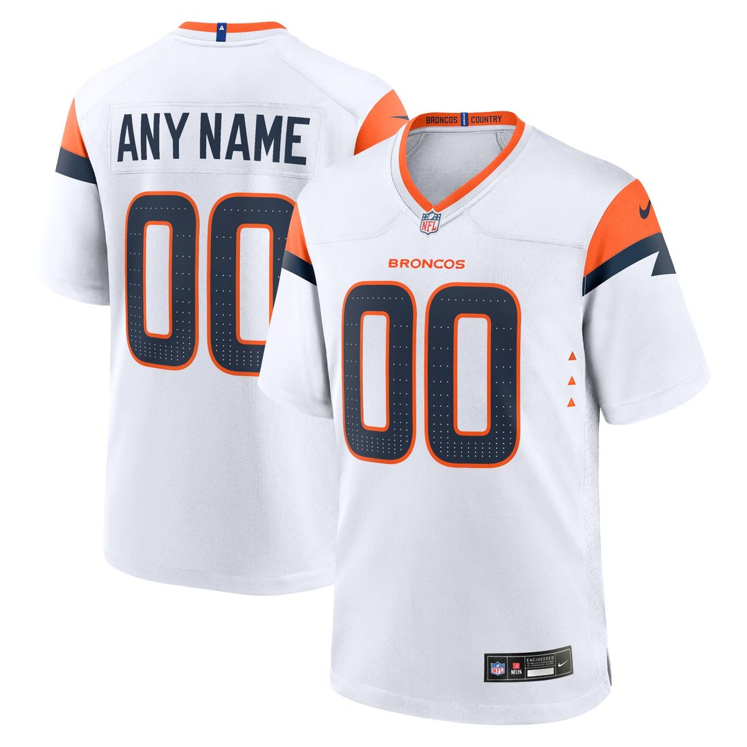 Denver Broncos Nike Team Custom Game Jersey - Orange
