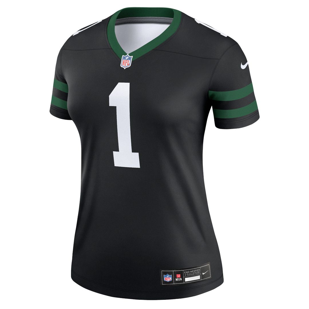 Ahmad Sauce Gardner New York Jets Nike Women's Alternate Legend Player Performance Top - Legacy Black