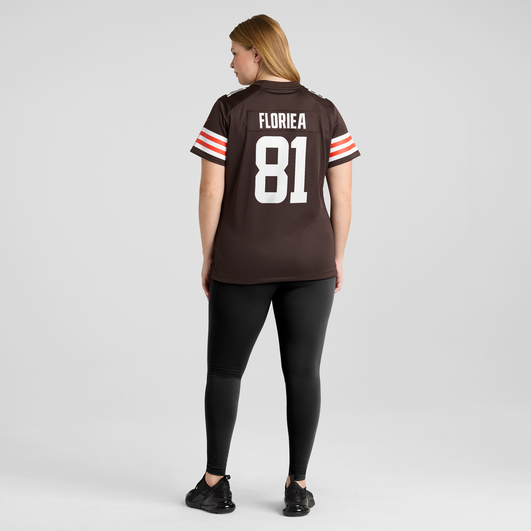 Luke Floriea Cleveland Browns Nike Women's Team Game Jersey -  Brown