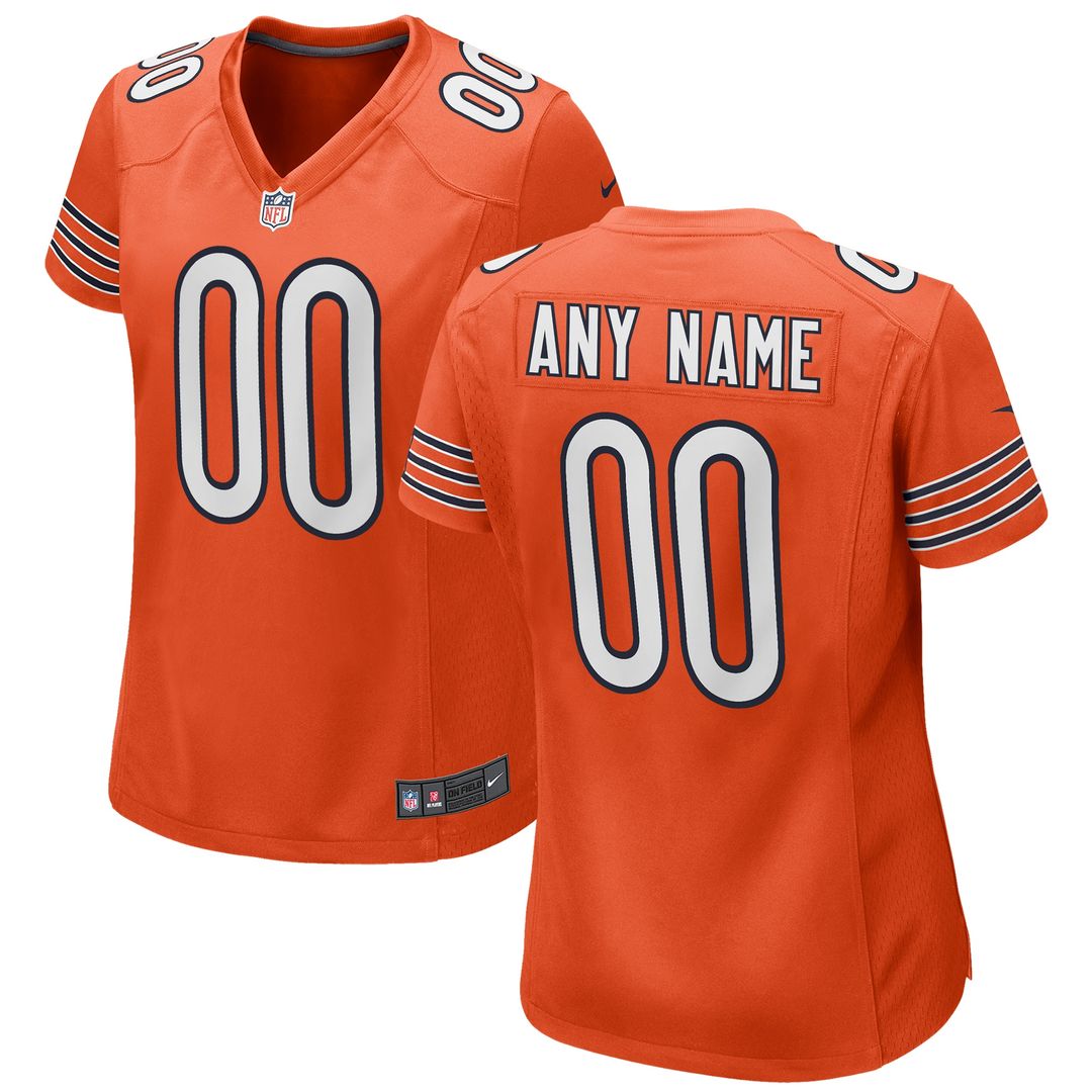 Chicago Bears Nike Women's Custom Game Jersey - Navy