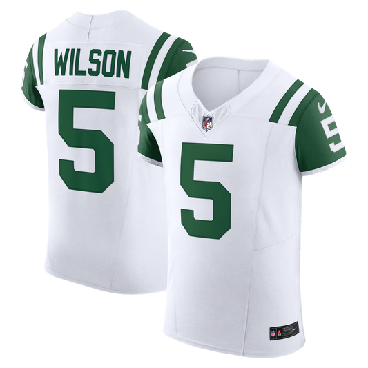 Garrett Wilson New York Jets Nike Classic Alternate Vapor F.U.S.E. Elite Jersey - White