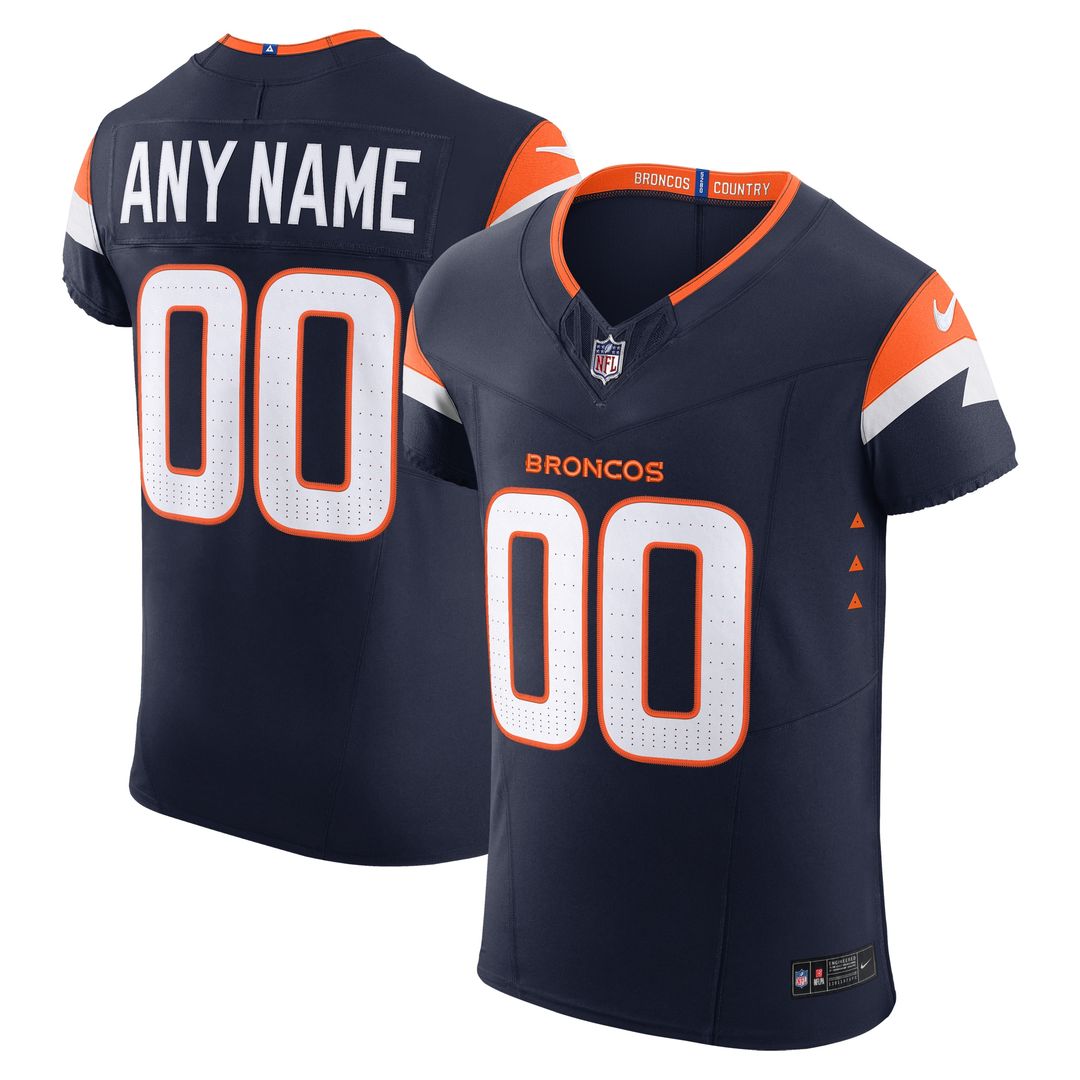 Denver Broncos Nike Team Vapor F.U.S.E. Elite Custom Jersey -  Orange