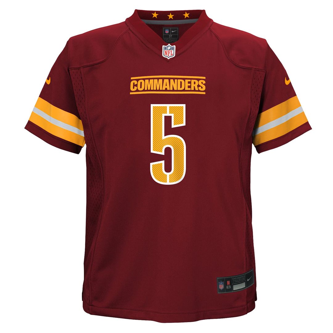 Jayden Daniels Washington Commanders Toddler Alternate Game Jersey - Black