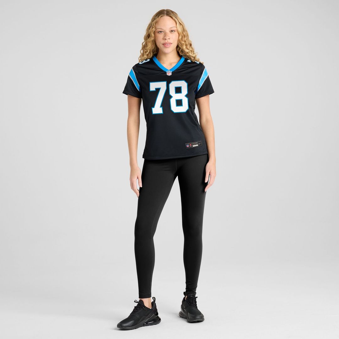 Popo Aumavae Carolina Panthers Nike Women's Team Game Jersey -  Black