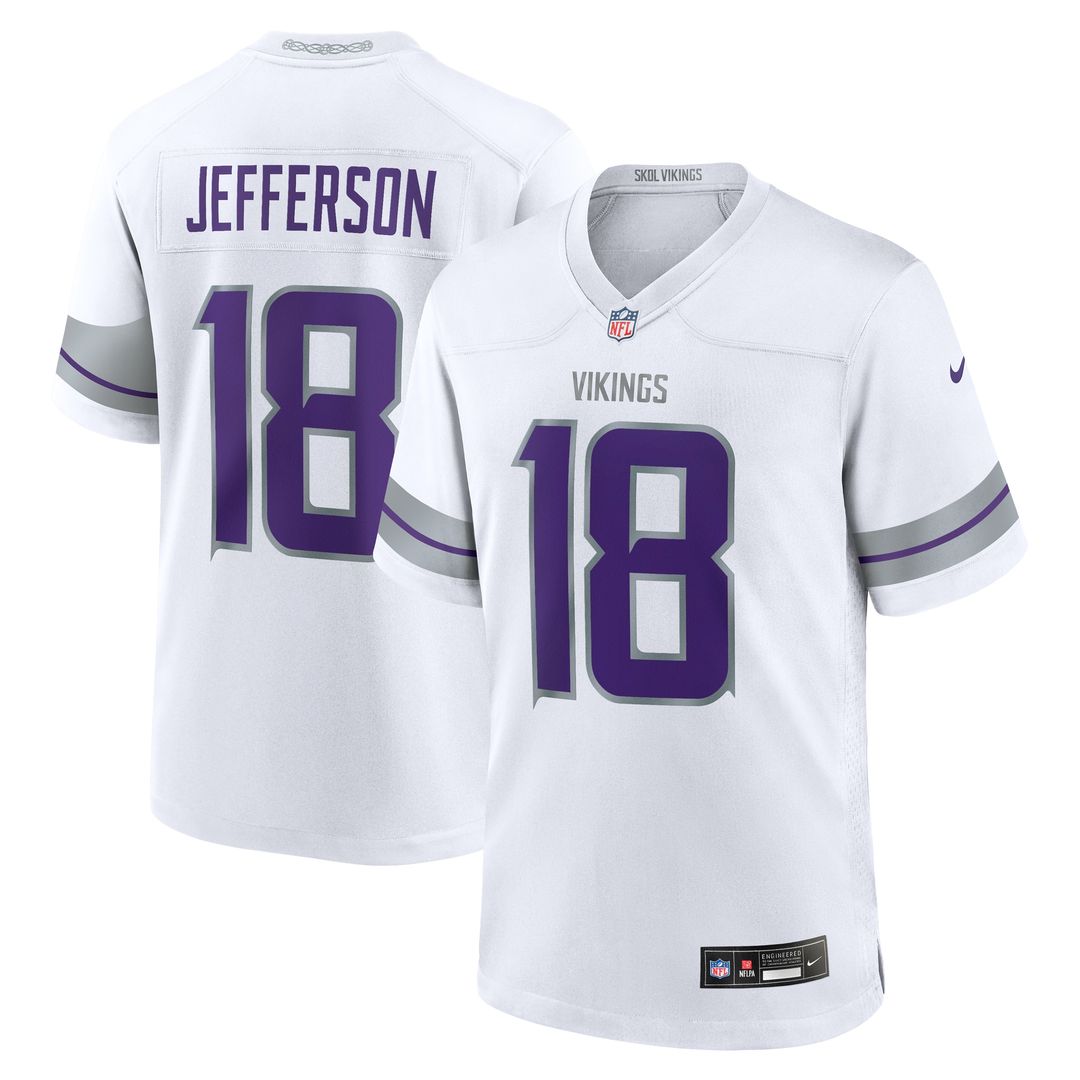Justin Jefferson Minnesota Vikings Nike Classic Player Game Jersey - Purple