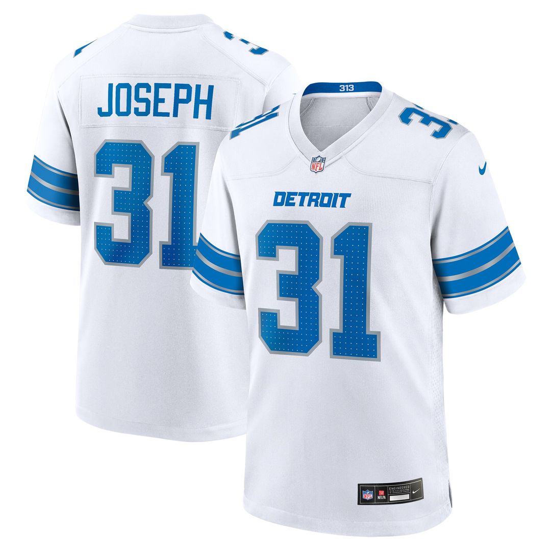 Kerby Joseph Detroit Lions Nike Game Jersey -  White