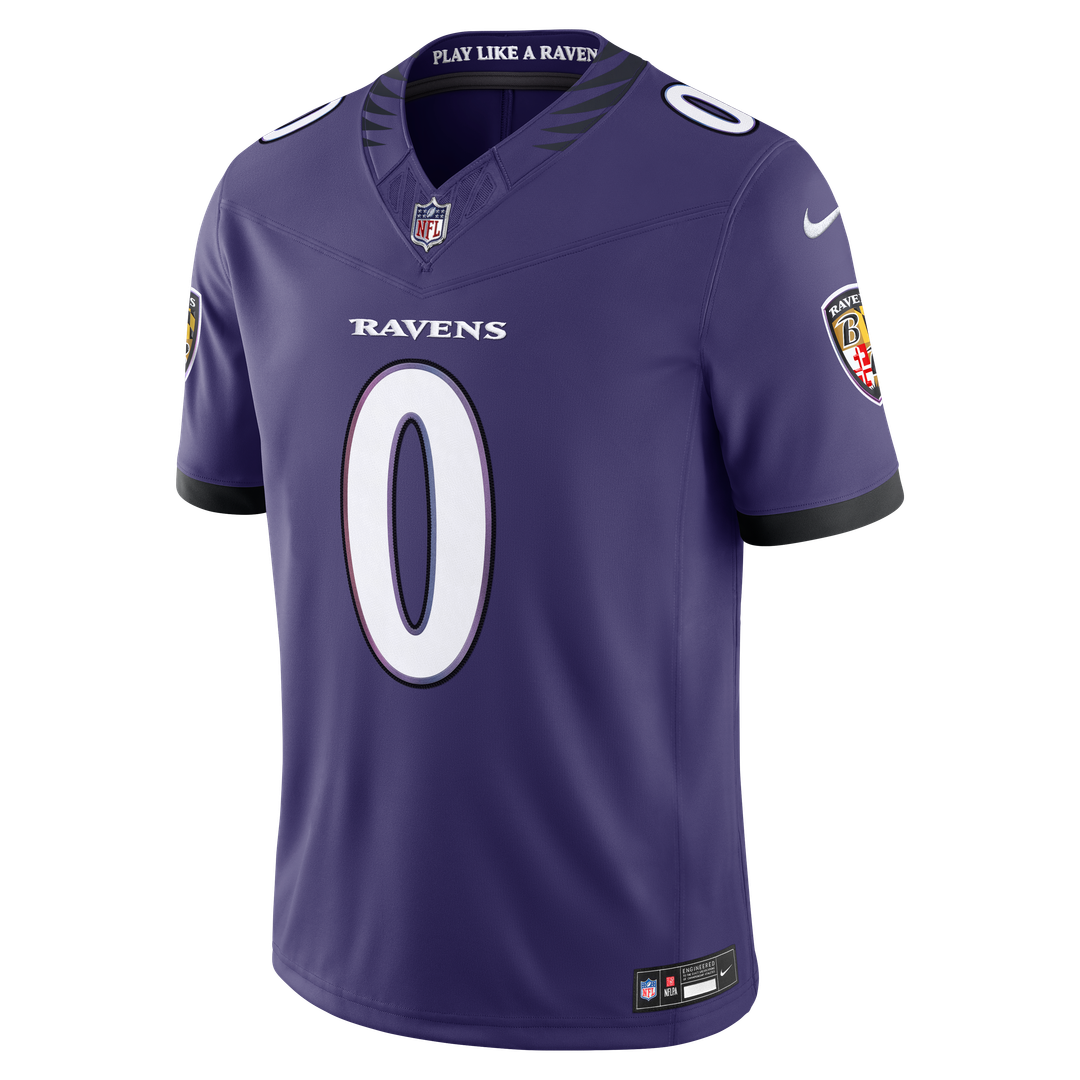 Roquan Smith Baltimore Ravens Nike Vapor F.U.S.E. Stitched Limited Jersey - Purple