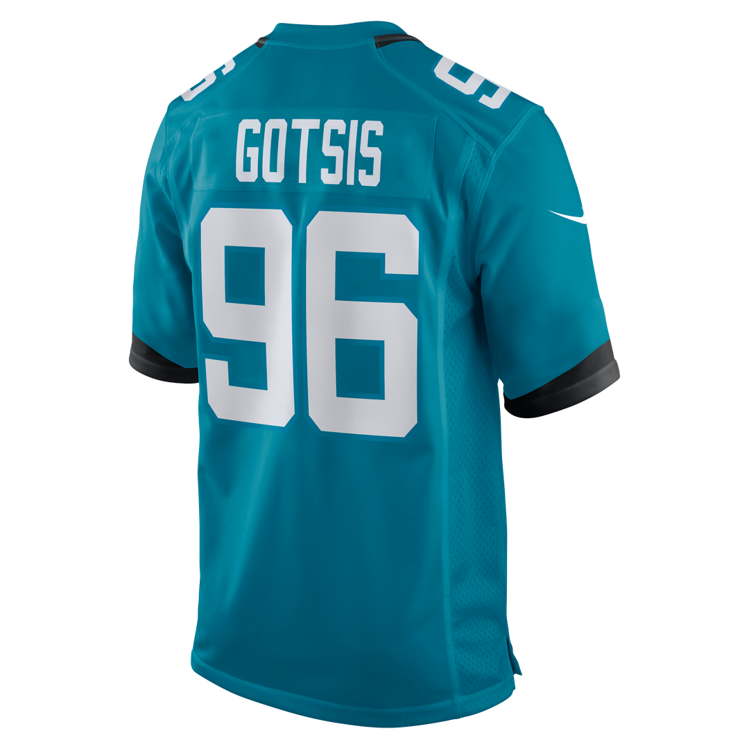 Adam Gotsis Jacksonville Jaguars Nike Game Jersey - Teal