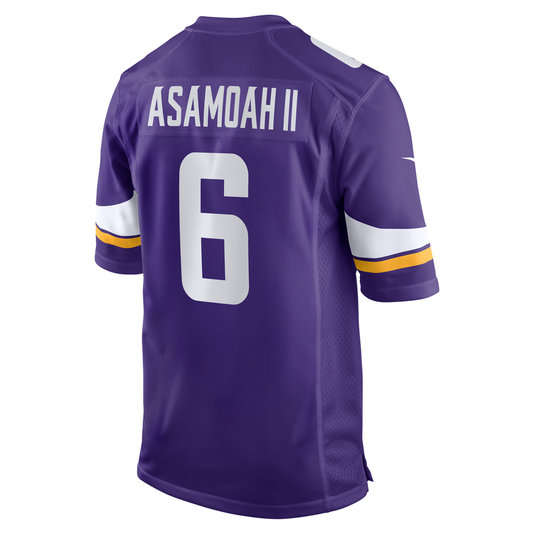 Brian Asamoah II Minnesota Vikings Nike  Game Jersey -  Purple