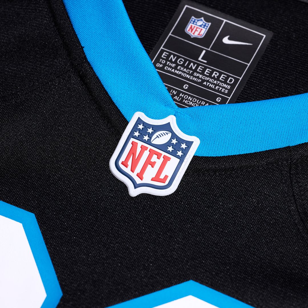 Luke Fortner Carolina Panthers Nike Team Game Jersey -  Black