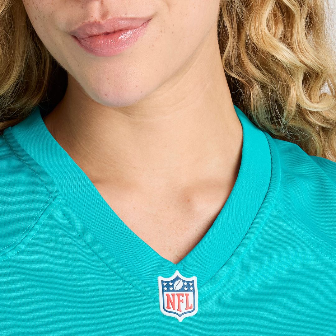 Number 1 Bride Miami Dolphins Nike Women's Game Jersey - Aqua