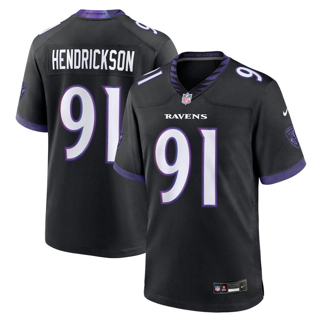 Trey Hendrickson Baltimore Ravens Nike Team Game Jersey - Purple