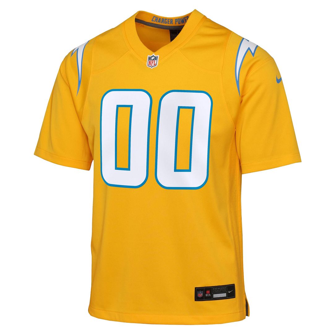 Los Angeles Chargers Nike Youth Alternate Super Chargers Game Custom Jersey - Navy