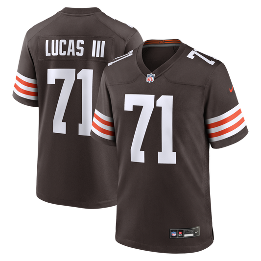 Cornelius Lucas Cleveland Browns Nike Team Game Jersey -  Brown