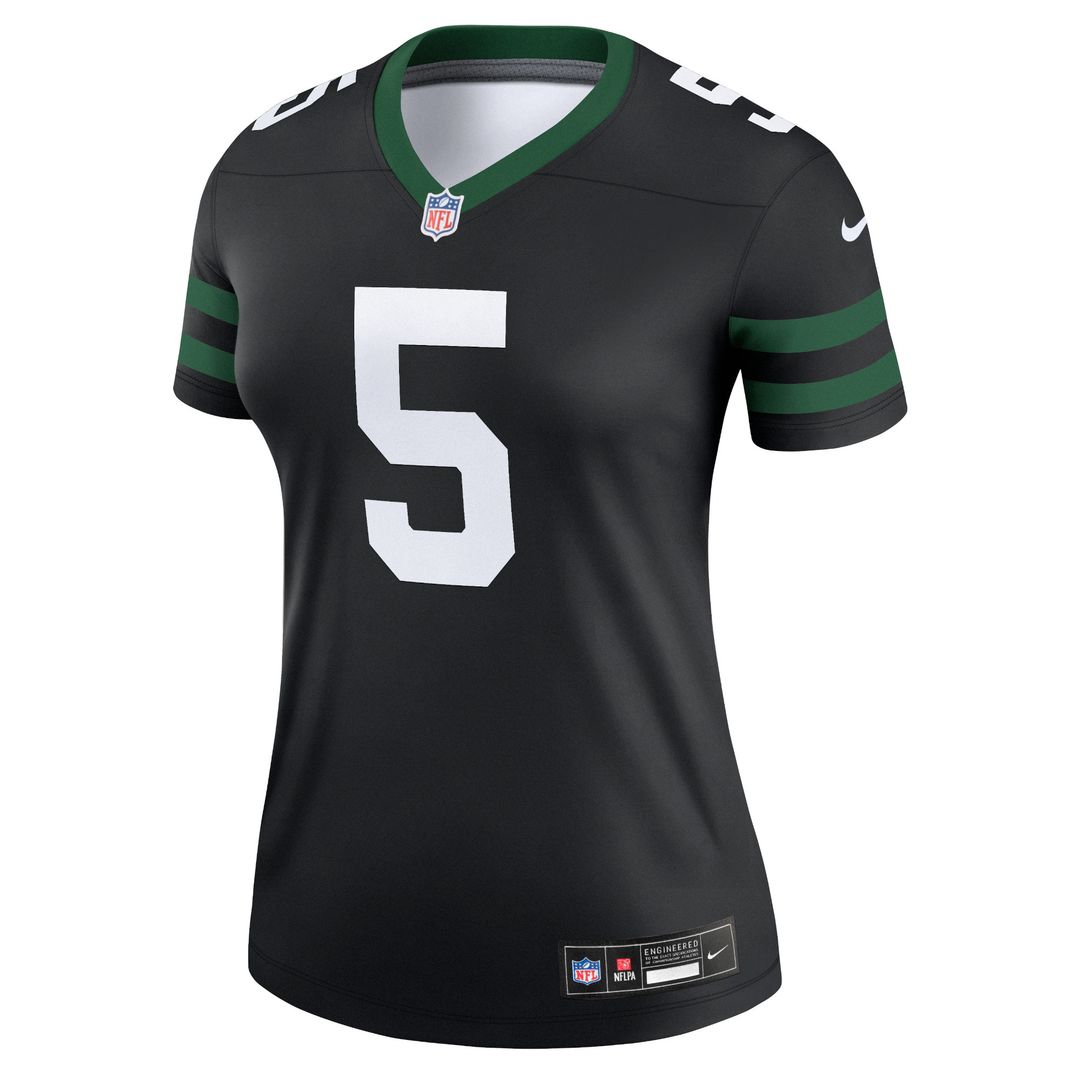 Garrett Wilson New York Jets Nike Women's Legend Player Performance Top - Legacy Green