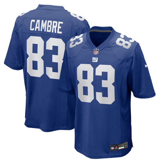 Dalen Cambre New York Giants Nike Team Game Jersey -  Royal