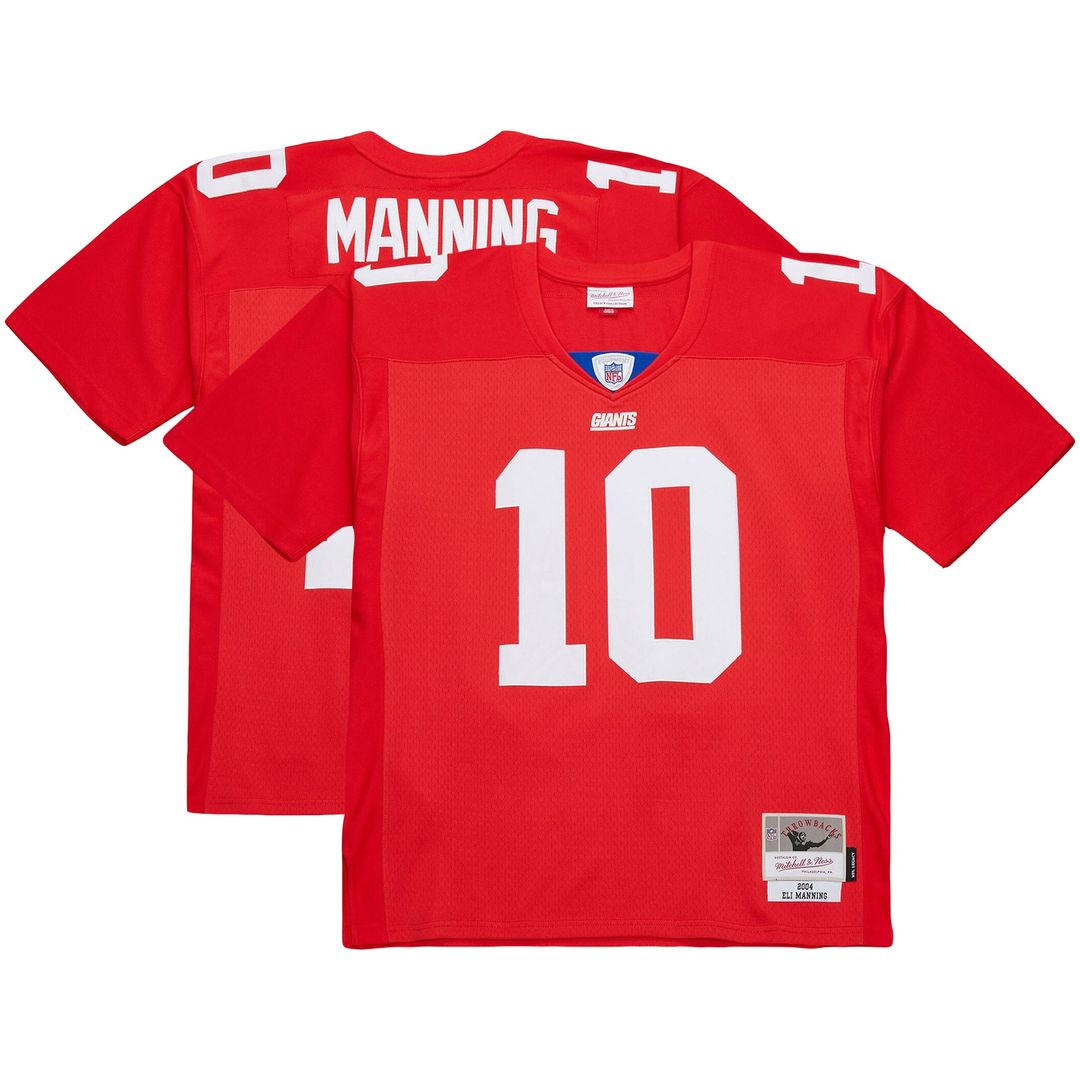 Eli Manning New York Giants Mitchell & Ness 2004 Team Legacy Retired Player Big & Tall Jersey - Red