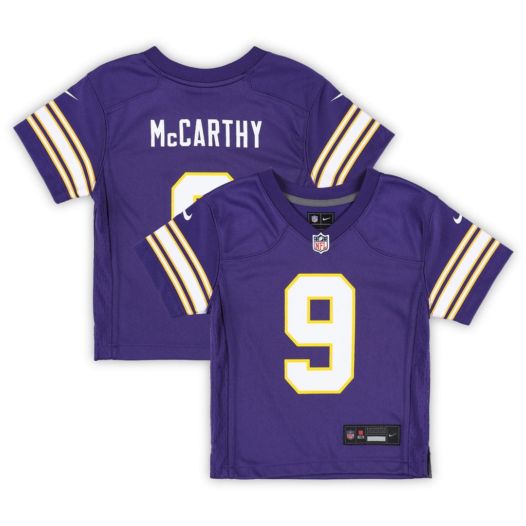 J.J. McCarthy Minnesota Vikings Nike Infant Alternate  Player Game Jersey - Purple